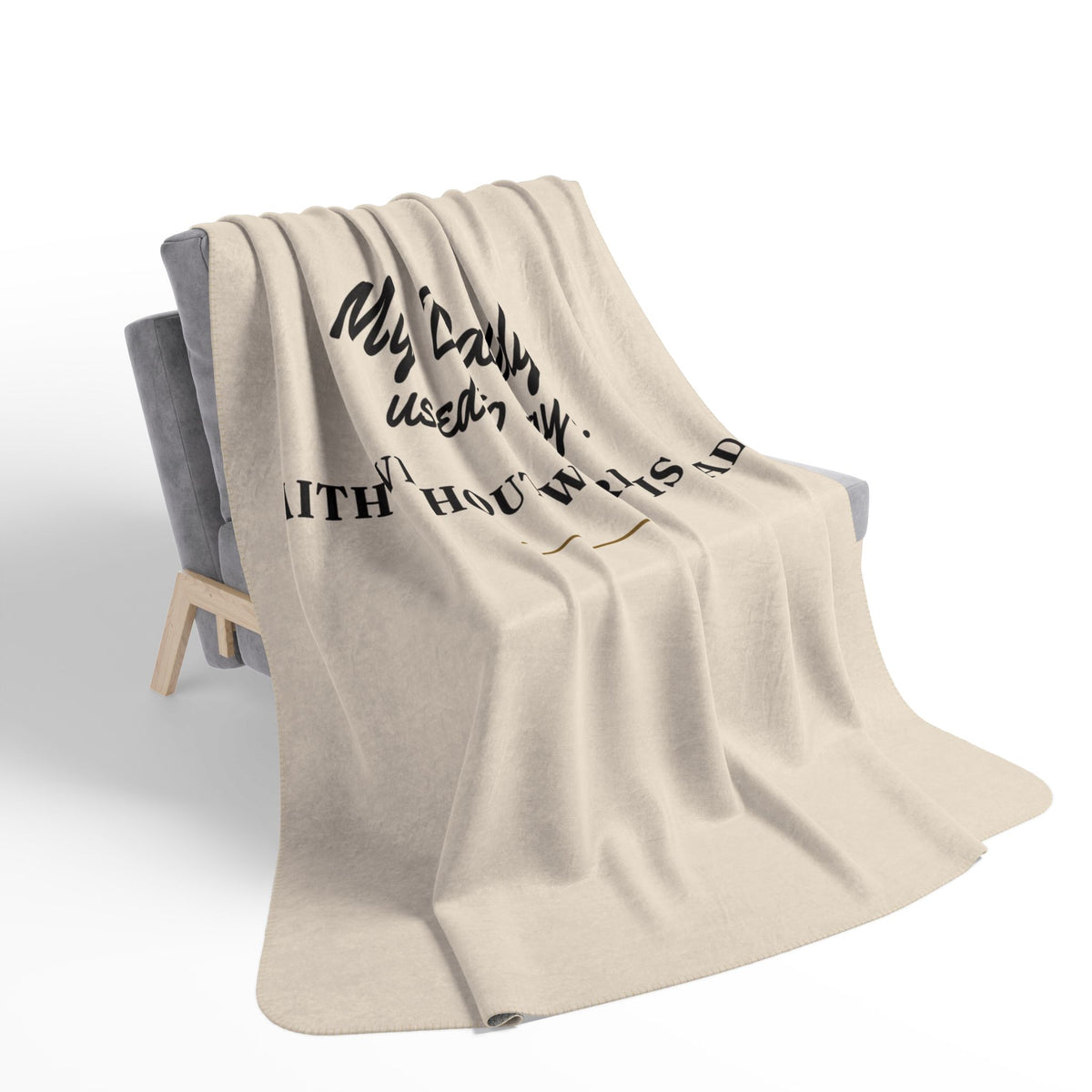My Daddy Used to Say: Faith Without Work Is Dead Heavyweight Fleece Blanket
