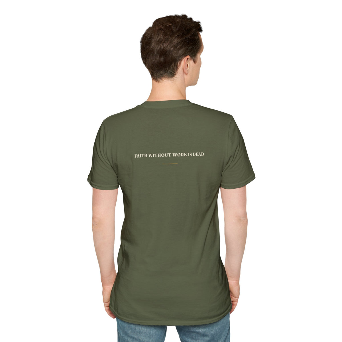 My Daddy Used to Say: Faith Without Work Is Dead Tee (Dark Colors)