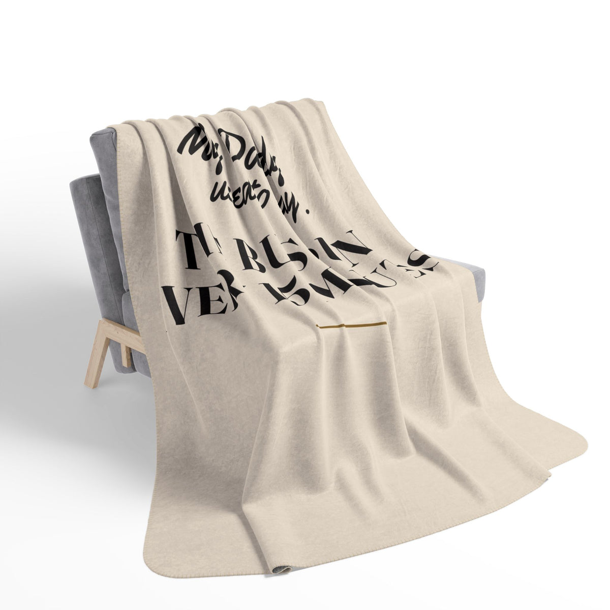 My Daddy Used to Say: The Bus Runs Every 15 Minutes Heavyweight Fleece Blanket