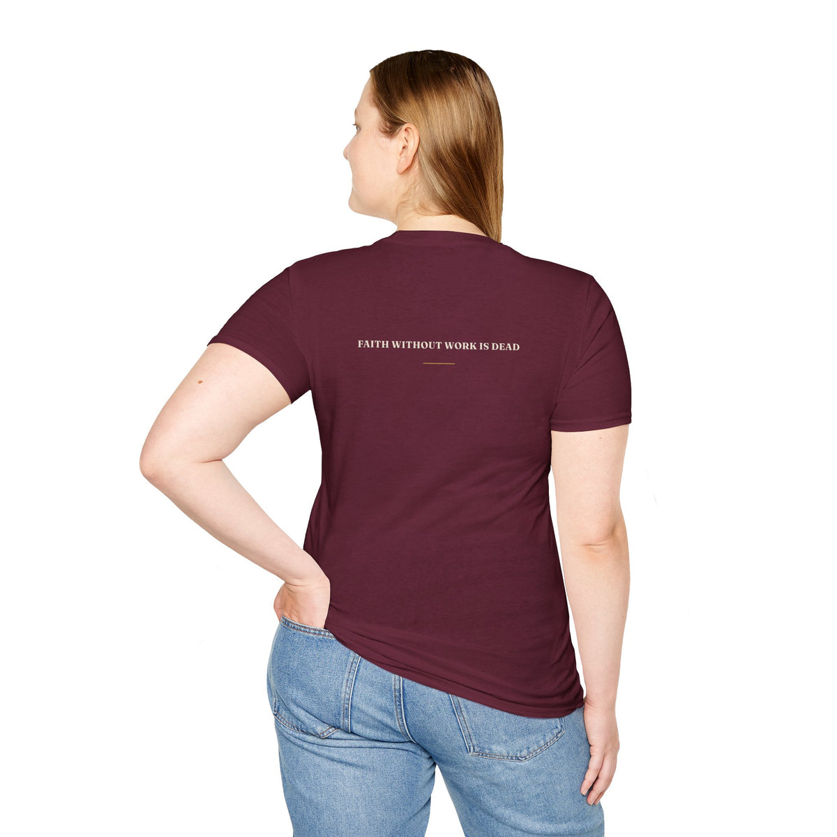 My Daddy Used to Say: Faith Without Work Is Dead Tee (Dark Colors)
